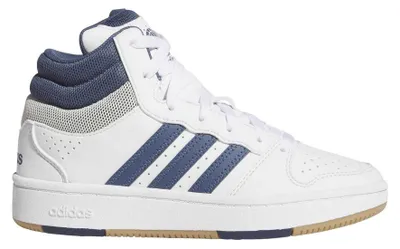 Produktbild von Adidas - "Hoops" 3 Streifen High Top Turnschuhe für Kinder GT62163 (38 EU) (Weiß)