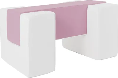 Image de Passerelle set de 3 grands blocs de mousse Passerelle set de 3 grands blocs de mousse (couleur : blanc, violet)