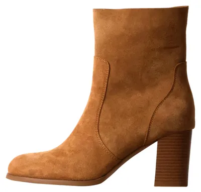 Produktbild von Leder-Stiefeletten mit Absatz