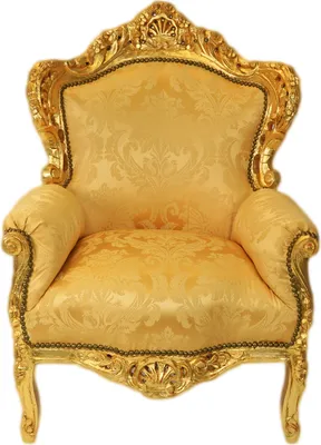 Produktbild von Barocksessel Barock Sessel Barockstuhl Armlehne Gold Gemustert Stoff Esszimmer Wohnzimmer Büro Flur Schminkstuhl Klassisch Barock Stuhl Premium Luxus