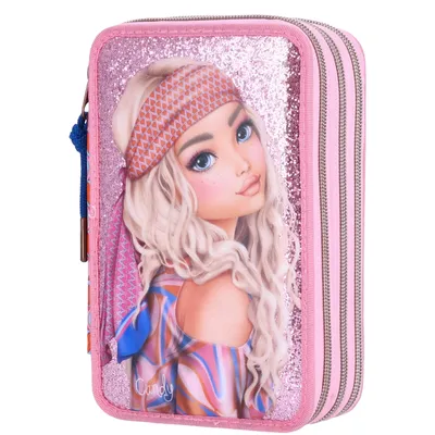 Produktbild von Depesche 3-Fach Federtasche TOPModel SEVENTIES pink