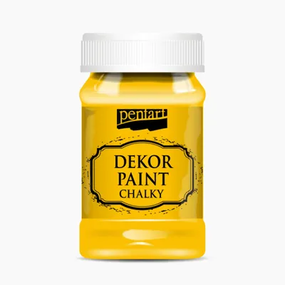 Zdjęcie produktu dla PENTART Kredowa farba dekoracyjna, 100 ml, żółty słoneczny