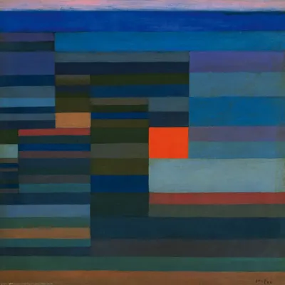 Produktbild von Paul Klee Kunstdruck Bild - Feuer Am Abend, 1929 (70 x 70 cm)