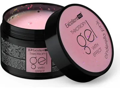 Produktbild von Excellent PRO Excellent Pro | Aufbaugel - Verschönernde Grundierung Für Hybridlacke - Thixotropy Gel - Effect Cinderella Pink  - Selbstglättend