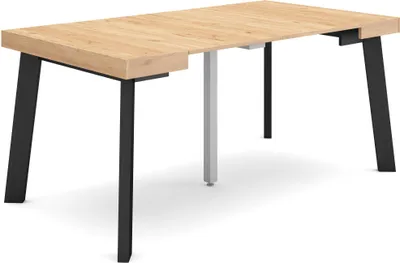Produktbild von Ausziehbarertisch, 160x90x73cm, Für 8 Gäste, Hölzerne Beine, Eiche