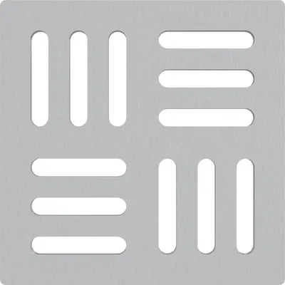 Zdjęcie produktu dla AlcaDrain Rost für Edelstahl Bodenablauf 102×102 mm Edelstahl-Matt