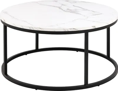Produktbild von Smuk Couchtisch Ø 80 cm Rowan Marmor Weiß