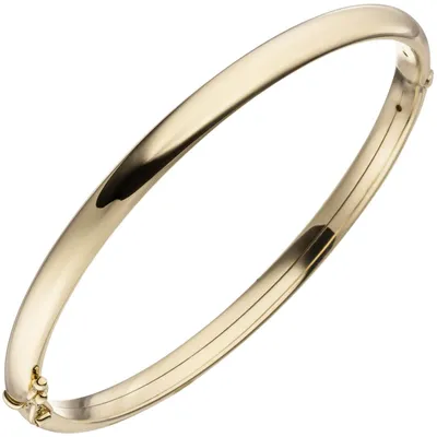Produktbild von Armreif 54,1mm x 62,4mm ovaler Armband aus 375 Gold Gelbgold Armschmuck