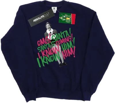 Produktbild von Elf - "Santa's Coming" Sweatshirt für Herren BI22150 (L) (Marineblau)