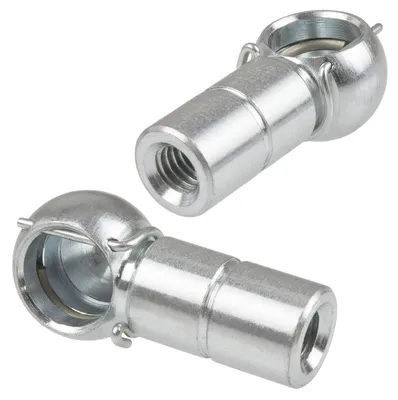 Kugellager B10 M6 LH, 2 Stück, verzinkt, DIN 71805