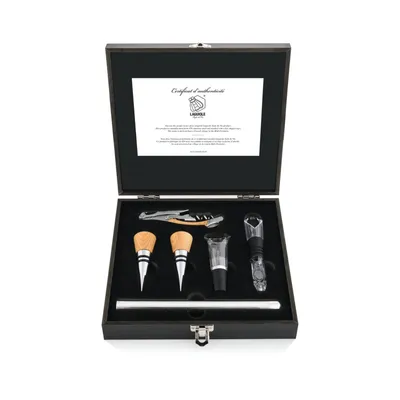 Produktbild von LAGUIOLE SOMMELIER-SET | 6 Teile, Eiche, Edelstahl | Wein Set | Farbe: Eiche