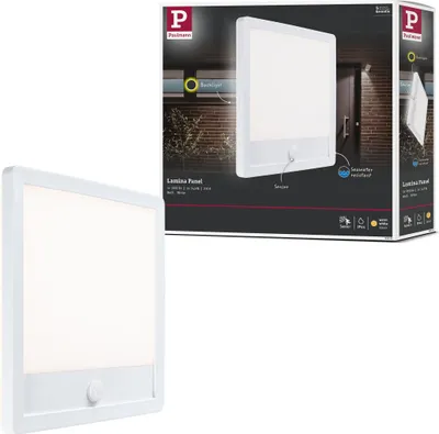 Produktbild von Paulmann LED Außenpanel Lamina Dämmerungsgesteuerter Bewegungsmelder (IR) seewasserresistent