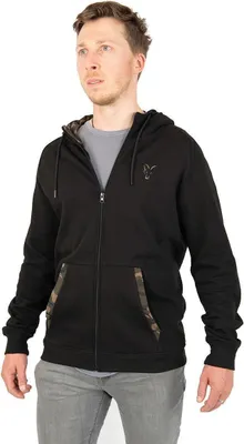 Produktbild von Fox Fishing Hoodie Lightweight Zip Hoody Black/Camo Print L