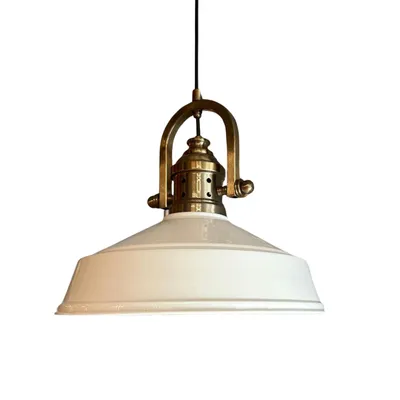 Produktbild von Pendelleuchte Asletl Ø35 cm, Industrial Weiß-Weiß Metall Hängelampe