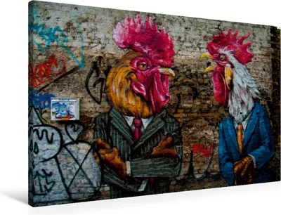 Produktbild von Calvendo Textil-Leinwand 90 cm x 60 cm quer Ein Motiv aus dem Kalender Graffitis, CALVENDO; 7461985