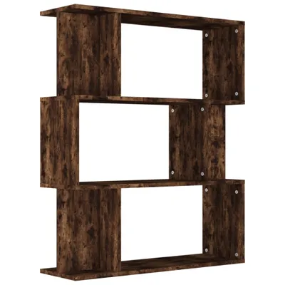 Obrázok produktu pre vidaXL Regál na knihy / Room Divider Smoked Oak 80x24x96 cm odvodený výrobok z dreva