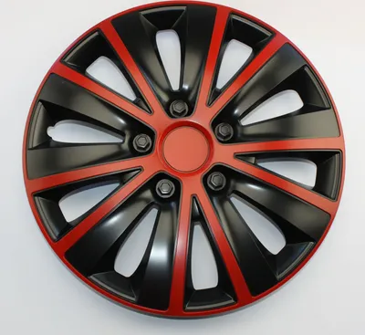 Produktbild von SET Radkappen Radzierblenden 4er Satz 15 Rapide red-black