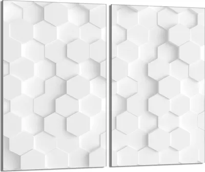 Obrázek produktu pro Skleněný kryt varné desky 2 ks 30x52, vzor bílý