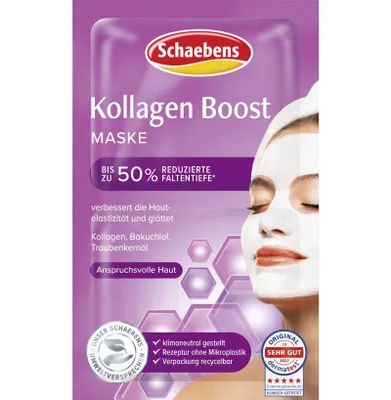 Produktbild von Schaebens Kollagen Boost Maske Inhalt 2 x 5 ml