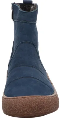 Produktbild von Gemini Damen Lederstiefelette mit Reißverschluss und Schalensohle 395361-03, Größe:38 EU, Farbe:Blau