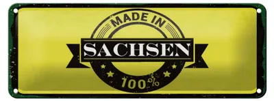 Produktbild von Blechschild Spruch 27x10 cm  Sachsen Schild