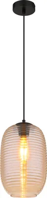 Produktbild von Globo Lighting Hängeleuchte Metall schwarz matt, 1x E27