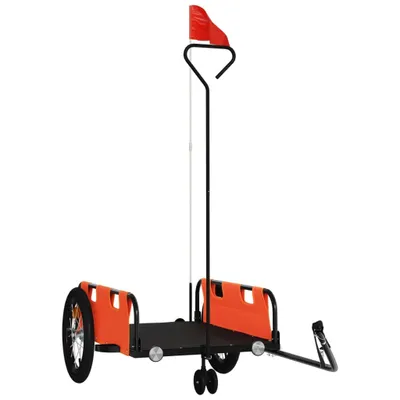 Produktbild von Fahrradanhänger Orange Oxford-Gewebe und Eisen