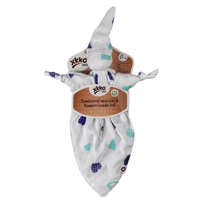 Obrázok produktu pre XKKO Bambusový maznáčik - Ocean Blue Hearts