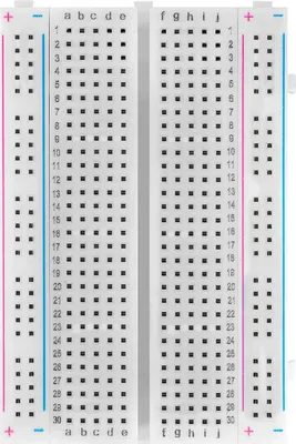 Immagine prodotto di AZ-Consegna Accessori aggiuntivi Mini breadboard 400 pin con 4 sbarre per cavi di collegamento, 1x breadboard