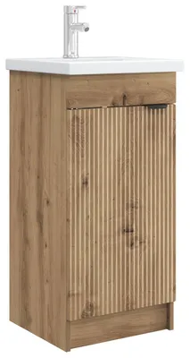 Immagine prodotto di Mobili da bagno con lavabo vidaXL in rovere Artisan