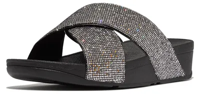 Produktbild von FITFLOP FitFlop Lulu Cross Slide - Glitterball SILVER 40