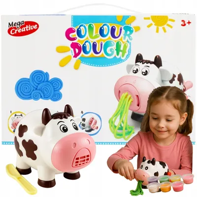 Productafbeelding van Ciastolina: Set met klei, speelgoedkoe, cadeau voor Kinderdag