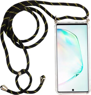 Produktbild von Handykette für Samsung Galaxy Note 10 - Smartphone Necklace Hülle mit Band - Schnur mit Case zum umhängen in Schwarz