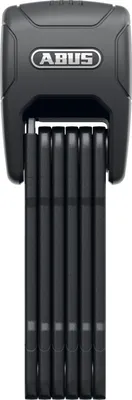 Produktbild von ABUS Faltschloss BORDO GRANIT™ XPlus 6500KA/90 black SH - flexibles und sicheres Fahrradschloss mit Alarm und Extraschutz an Gelenken - mit Schlosshalterung - Länge 90 cm