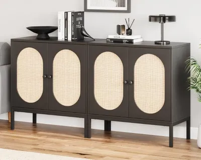 Produktbild von Sideboard Kommode Schrank mit Tš¹ren Schwarz