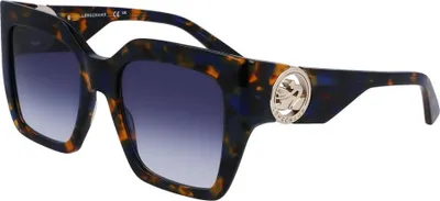 Image de LONGCHAMP LO734S 430 HAVANA BLUE 53/20/140 FEMALE Lunettes de soleil