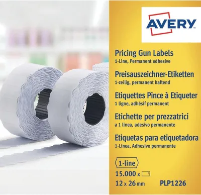 Immagine prodotto di AVERY Zweckform YPLP1226 Etichette per prezzi AVERY, 26 x 12 mm, giallo