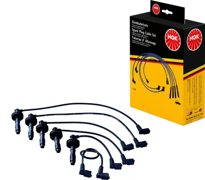 Imagen del producto de Juego de cables de bujía NGK 6076, compatible con: VOLVO V70 I (875, 876), 850 familiar (855), 940 II familiar (945), 850 berlina (854), C70 I descapotable (873)