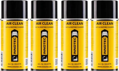Immagine prodotto di 4 pezzi INNOTEC Air Clean New 150 ml – Detergente per impianti di climatizzazione e ventilazione – elimina gli odori sgradevoli dagli ambienti interni, dai sistemi di ventilazione e di riscaldamento