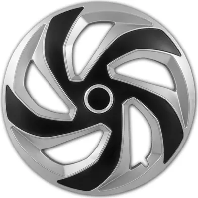 Produktbild von Radkappen Radzierblenden Radblenden REX 14" Zoll silber & schwarz 4er Set KIA OPEL SEAT