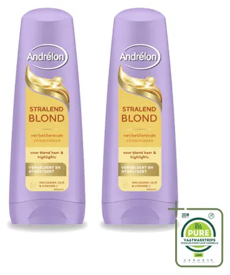 Immagine prodotto di 2 confezioni di balsamo Andrélon Stralend Blond, 200 ml ciascuna - confezione grande - 2 pezzi