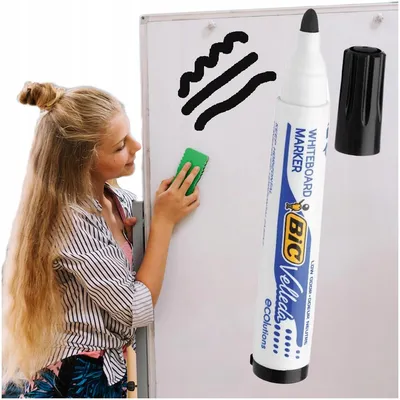 Produktbild von BIC Whiteboard-Marker Schwarz 1 Stück Langlebig