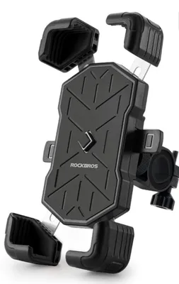 Produktbild von ROCKBROS Fahrrad Handyhalterung – Stabile Lenkerhalterung für Smartphone, E-Bike & E-Scooter, Universal Smartphone Halter 360° drehbar, rutschfest