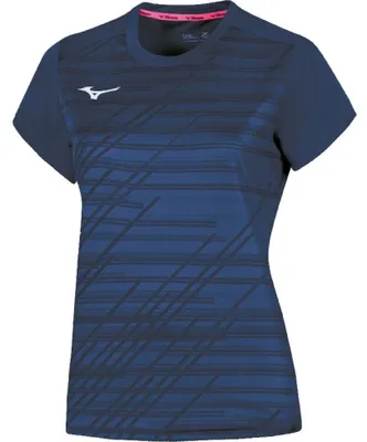 Produktbild von Mizuno Damen TEAM CHIBA Training Trikot WOS - 62EAA705, Farbe:Dunkelblau, Textil:XXL
