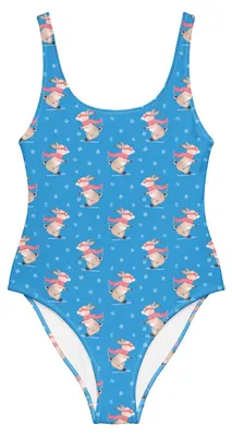 Produktbild von Mr. & Mrs. Panda Badeanzug Hase Skifahren Größe XL - Türkis - Geschenk, Shape-Badeanzug, Damen-Badeanzug, Ski fahren, Bademode, Skisport, Badebekleidung, Skirennen