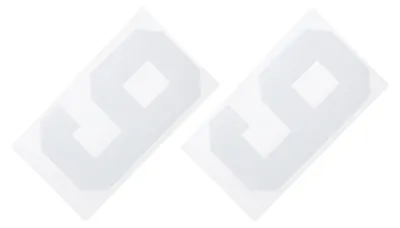 Produktbild von Bügelnummern - 2 Stück Zahlen 9 - Zur Textilveredelung - 21 cm Höhe