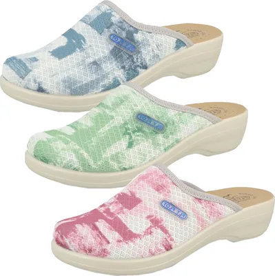 Produktbild von Fly Flot Damen Pantoffeln bequeme Hausschuhe, Größe:40 EU, Farbe:Grün
