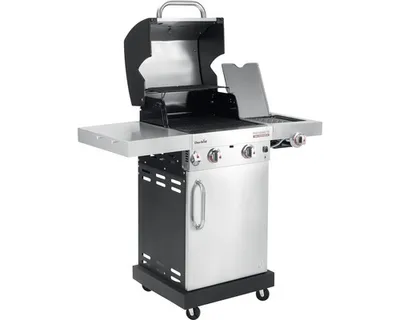 Produktbild von Gasgrill Char-Broil Professional PRO S 2 Cabinet 2 Brenner Edelstahl inkl. Ablage, Deckelthermometer, Fettauffangschale, Seitenablage, Warmhalterost, Grillrost Gusseisen
