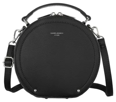 Produktbild von David Jones - Damen Runde Umhängetasche - Frauen Kreis Tasche Kunstleder - Elegant