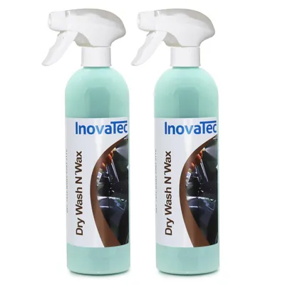 Produktbild von Dry Wash N´Wax 2 x 0,5l Wasserlose Reinigung Waterless Sprühwachs InovaTec